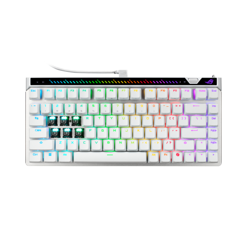 Bàn phím ASUS ROG Falchion Ace 75HE Hall Effect V2 – Trắng (90MP047H-BKUA30) - Hình 2