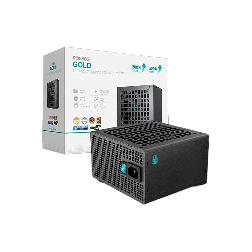 Nguồn DEEPCOOL GAMER STORM PQ850G - 850W (80+ Gold/ATX3.1/Full Modular) chính hãng