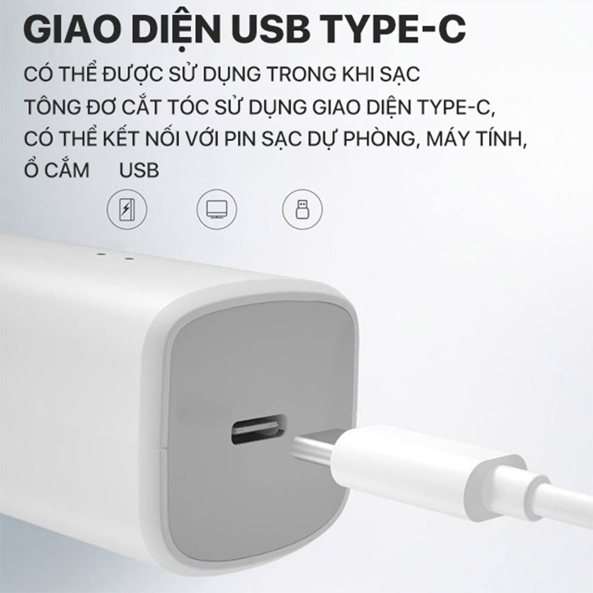 Tông Đơ Cắt Tóc Enchen Boost - Màu Trắng 1