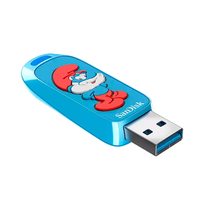 USB SanDisk 128G USB 3.2 Type-A 130MBs, Papa Smurf Edition 1