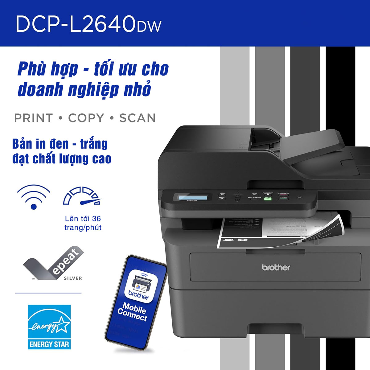 máy in Brother Series DCP phục vụ nhu cầu in và scan