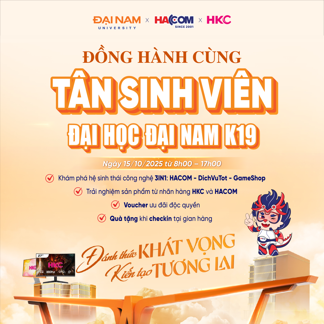 HACOM x HKC đồng hành cùng Tân sinh viên K19 Đại học Đại Nam - Ảnh 2
