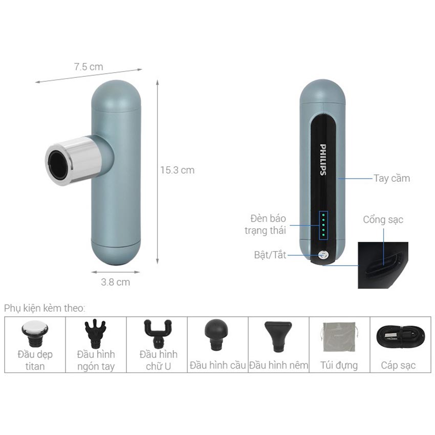 Máy massage cầm tay Philips PPM7303 7