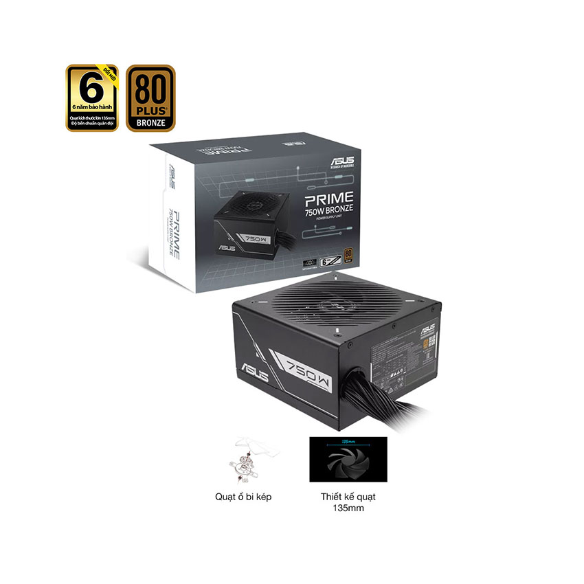Nguồn Asus PRIME 650B BLACK ( 80 Plus Bronze)
