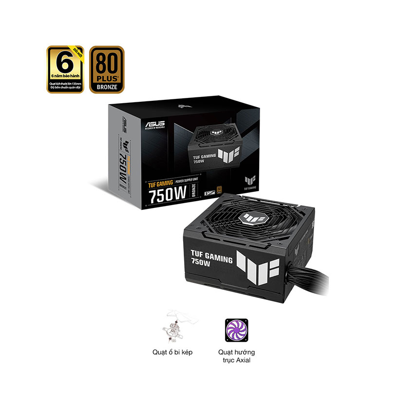 Nguồn  ASUS TUF GAMING 750W Bronze  ( Màu Đen/80 Plus Bronze )