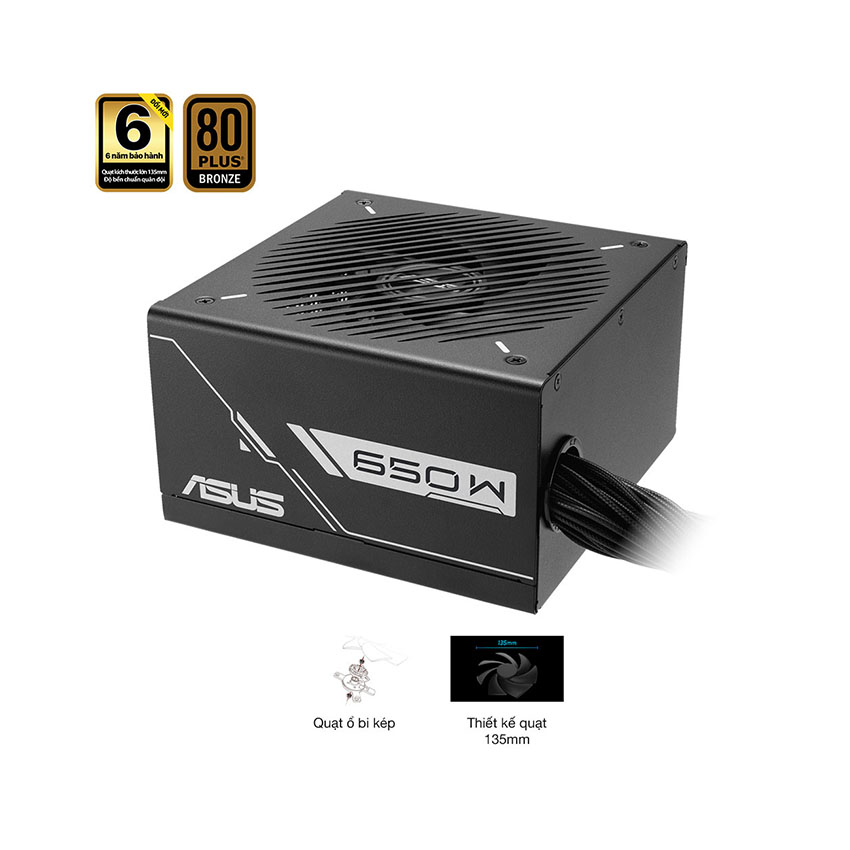 Nguồn Asus PRIME 650B BLACK ( 80 Plus Bronze) 5