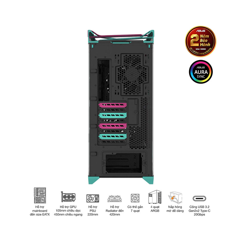 Vỏ Case ASUS ROG STRIX Helios II GX601S - Hatsune Miku Edition (eATX4 fan 140mm) 5