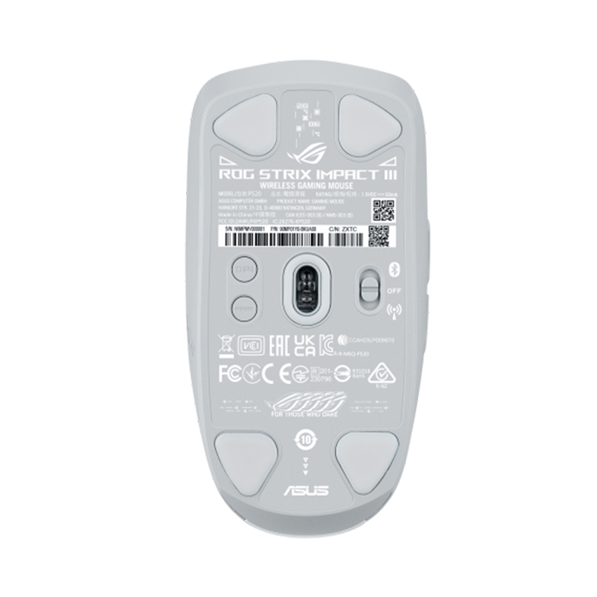 Chuột Asus ROG Strix Impact III WL White 5