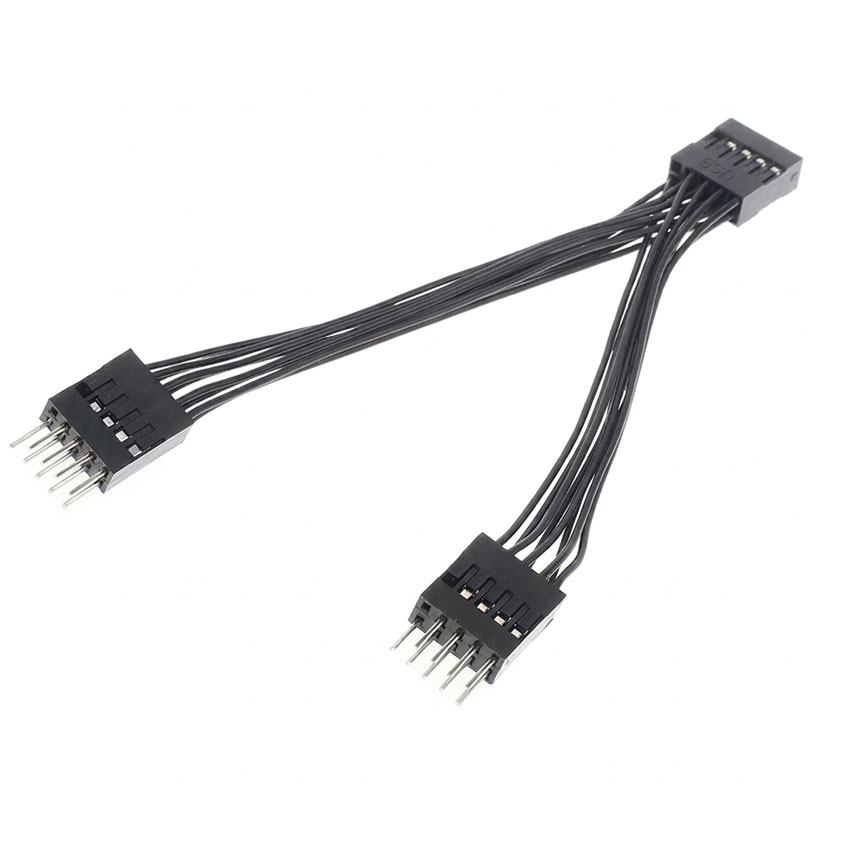 Cáp chia USB 9 pin main 1 đầu cái ra 2 đầu đực