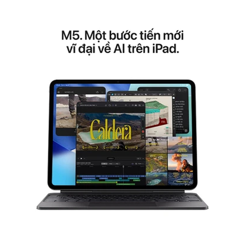 Máy tính bảng Apple iPad Air Pro 13 M5 5G (512GB/13 inch/Wifi+Celular/Bạc) (ME8C4) - Hình 4