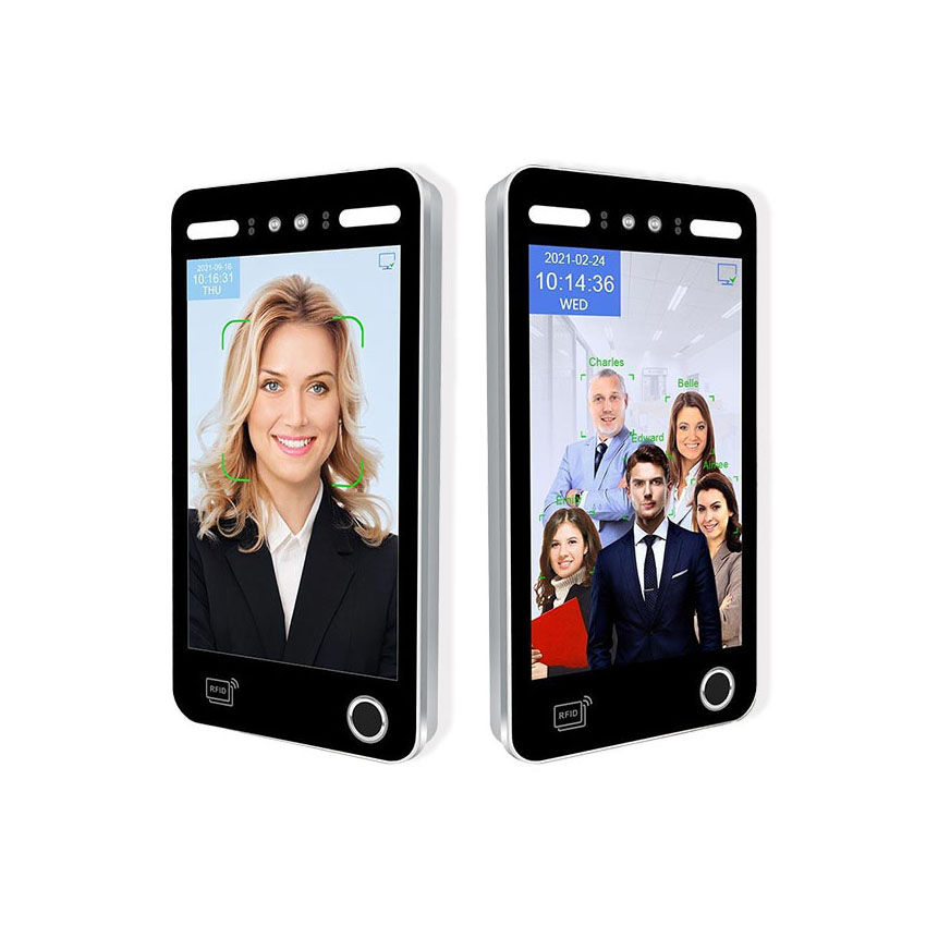 Máy Chấm Công Khuôn Mặt Ronald Jack AI-X1 (Khuôn mặt, Thẻ cảm ứng, Vân tay, QR CODE) chính hãng