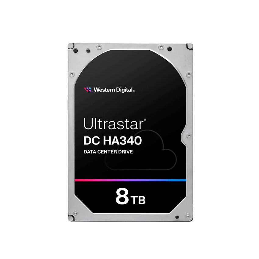 Ổ cứng HDD WD Ultrastar DC HA340 8TB 3.5 inch, 7200RPM, SATA, 256MB Cache (WUS721208BLE6L4) chính hãng