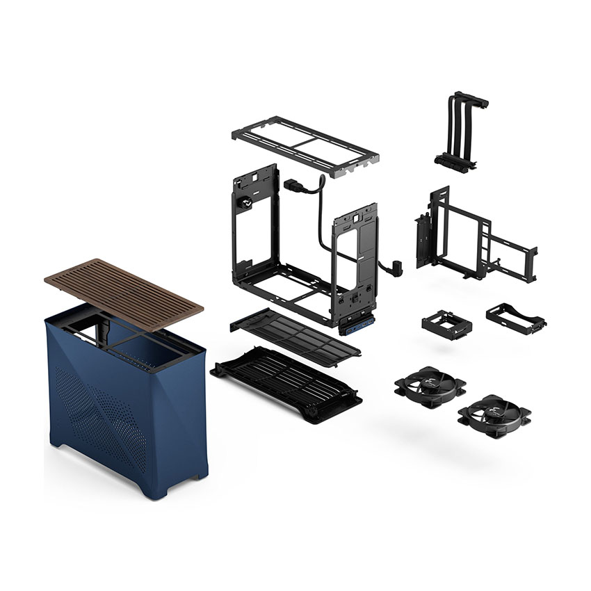 Vỏ Case Fractal Design Era 2 Midnight Blue (ITX/0 fan) - Hình 7