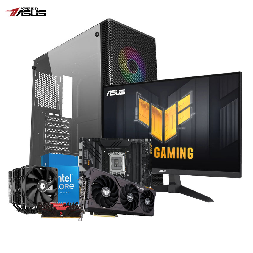 PC HACOM 033 TUF GAMING ( Intel i5 14600K/VGA RTX 4060 Ti) POWERED BY ASUS - Hình 1