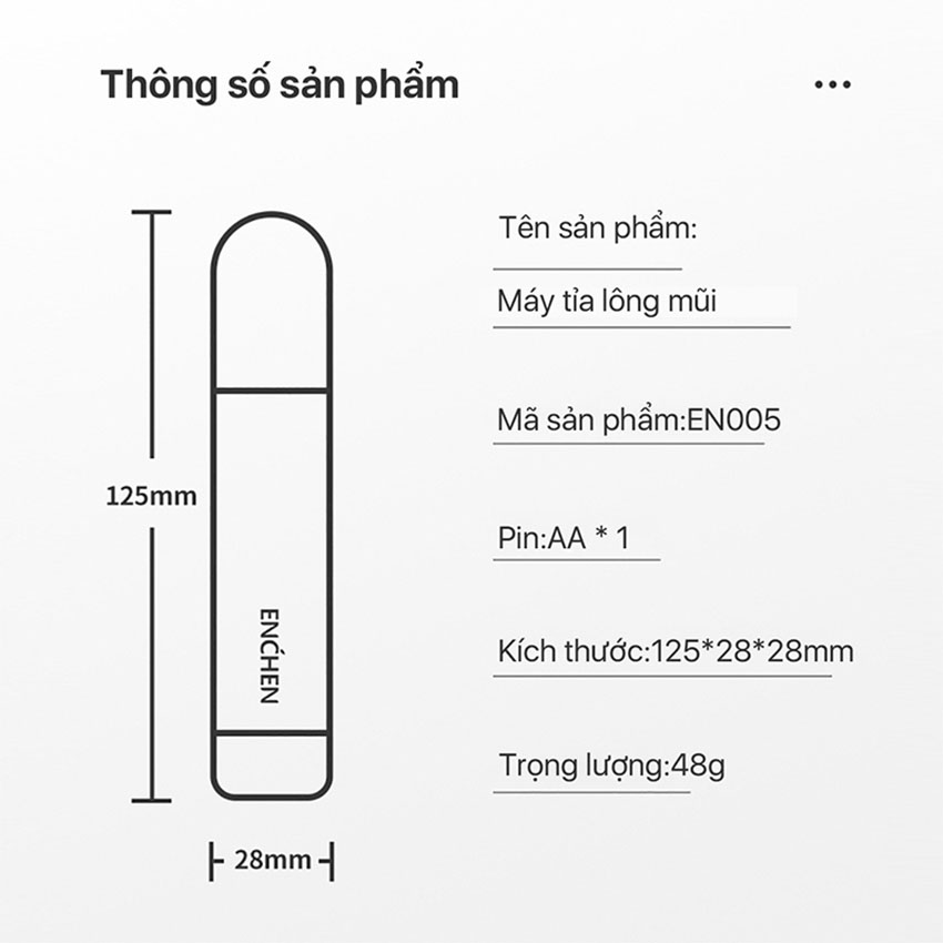 Máy Tỉa Lông Mũi Enchen EN005 13
