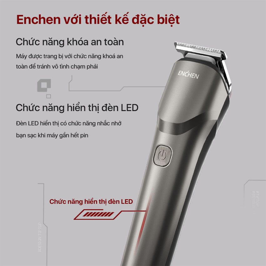 Tông Đơ Cắt Tóc Enchen Beardo 2 3