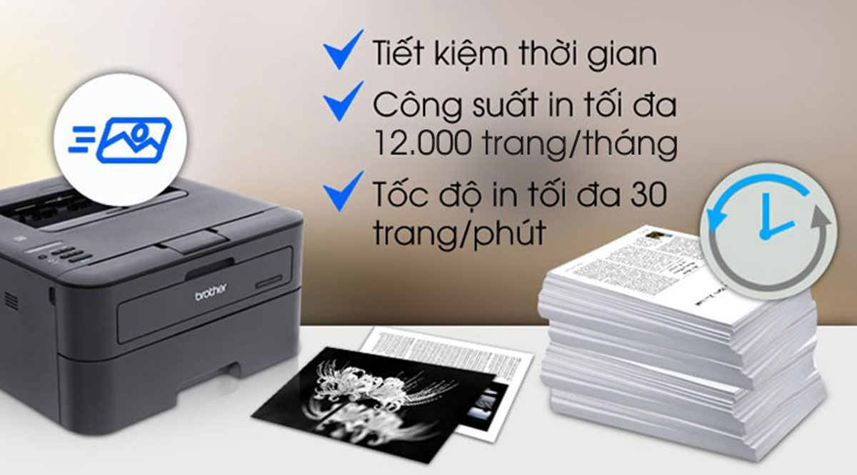 máy in Brother đáp ứng tiêu chí in nhanh, nhiều, rẻ cho bộ phận kế toán