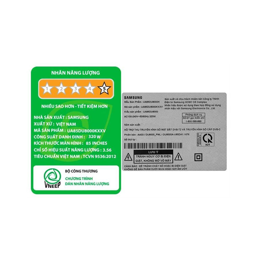 Smart Tivi Samsung UHD 4K 85 inch 85DU8000 9