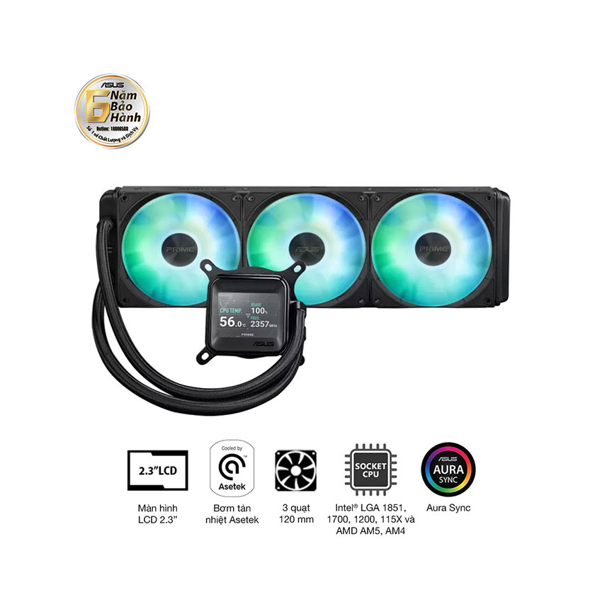 Tản nhiệt nước ASUS ASUS PRIME LC 360 ARGB