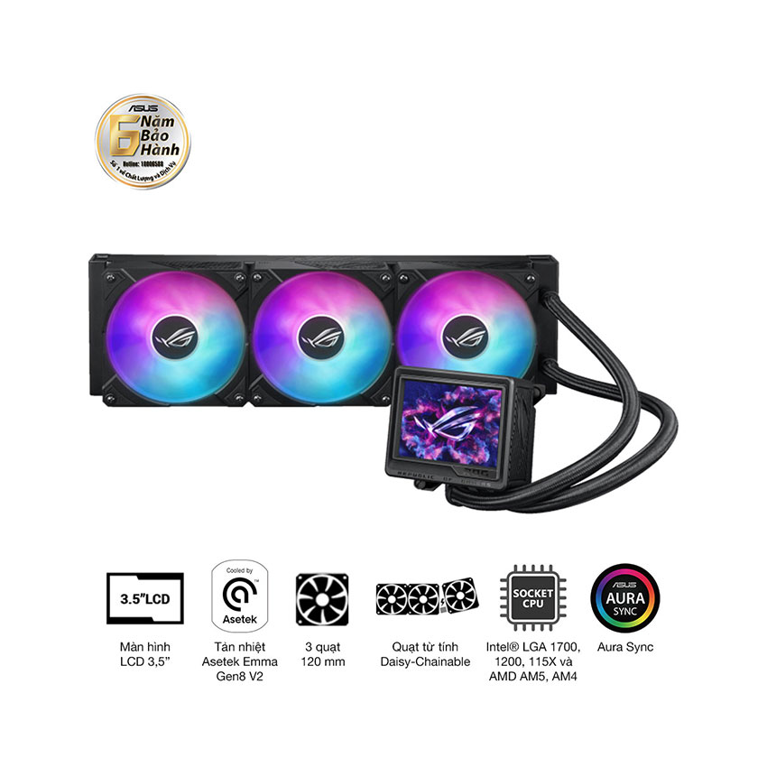Tản nhiệt nước ASUS ROG Ryujin III 360 ARGB Extreme