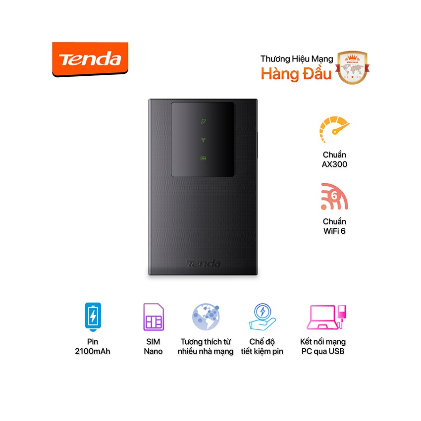Bộ phát Wifi di động 4GB LTE 150 MBPS Tenda - 4G180(Hàng Thanh Lý)