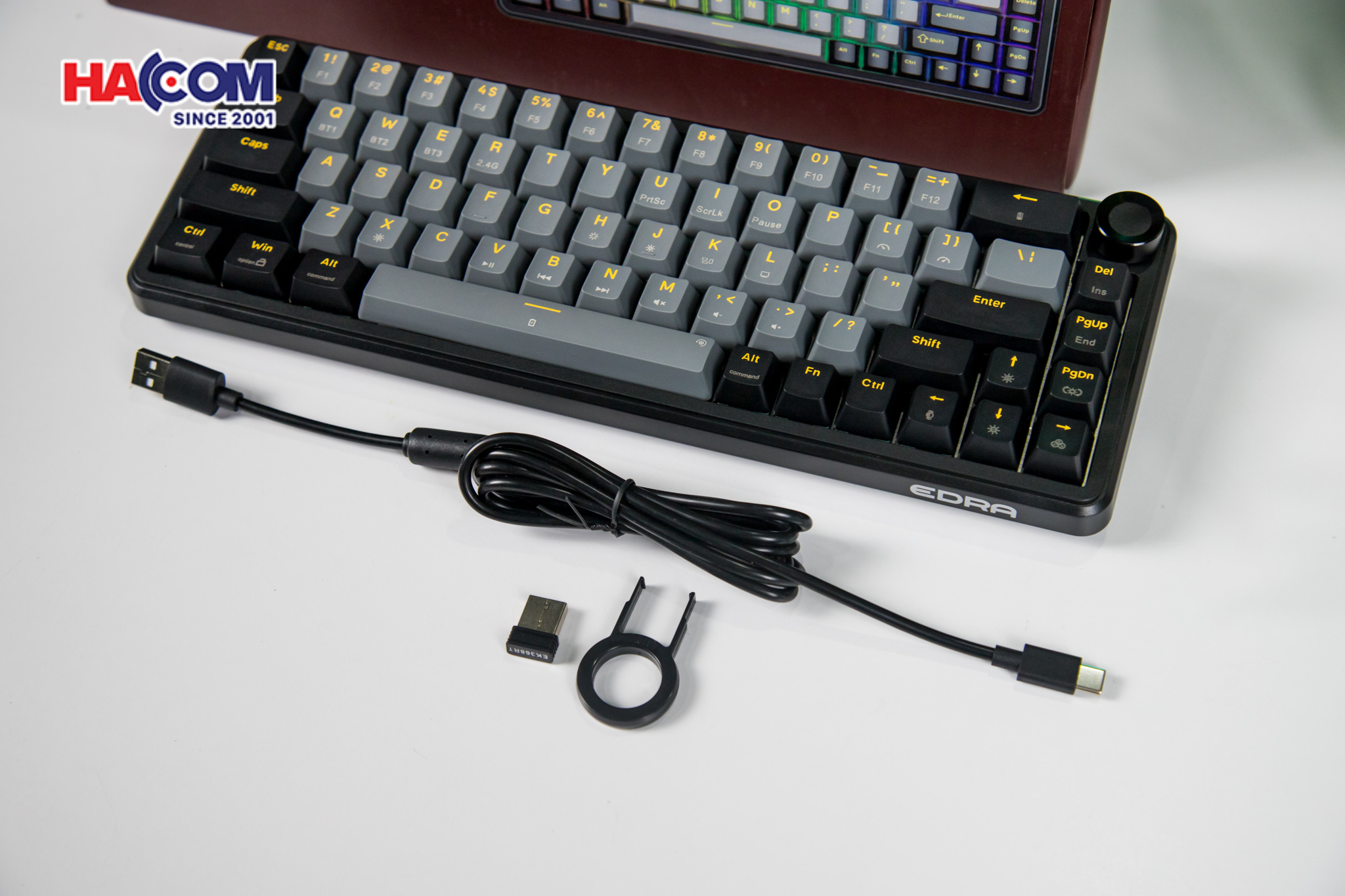 Bàn phím cơ EDRA EK368RT Triple Mode 3