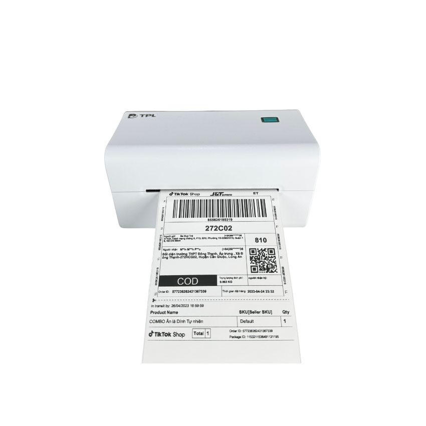 Máy in tem mã vạch TPL TD - 402S - UBW/USB+BLUETOOTH+WIFI /in tem A6