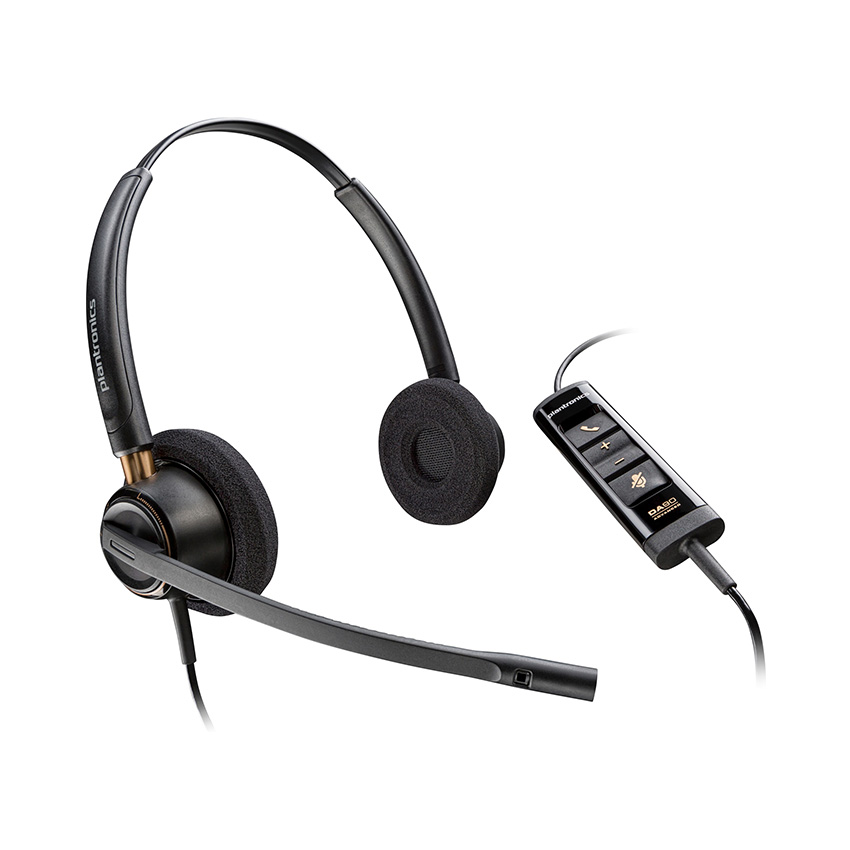 Tai nghe có dây Poly EP 525 -M Stereo w/USB-A Headset (Hàng Thanh Lý)