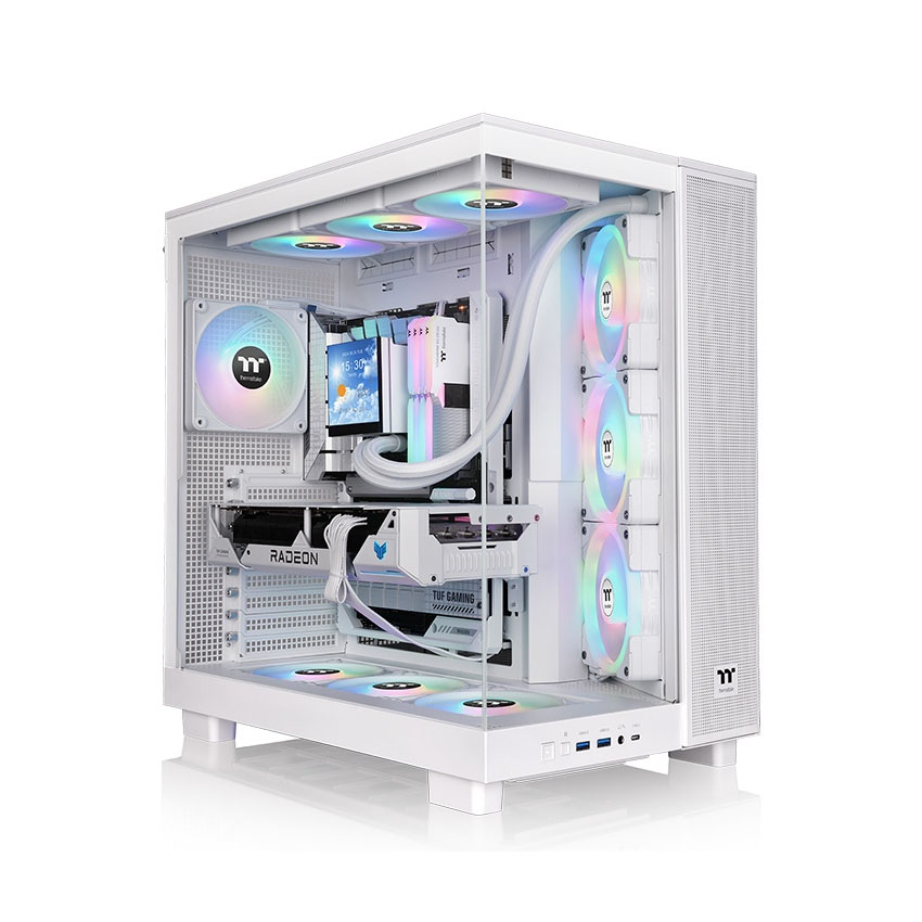 Case Thermaltake View 380 XL TG ARGB Snow (ATX/0 fan) chính hãng