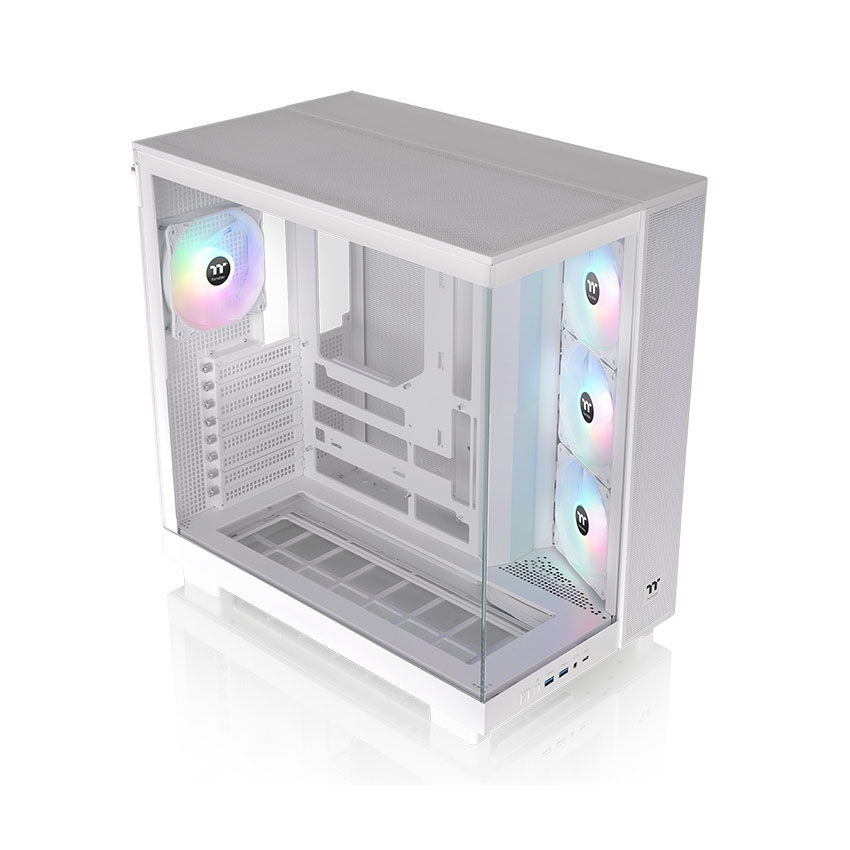 Case Thermaltake View 380 XL TG ARGB Snow (ATX/0 fan) - Hình 5
