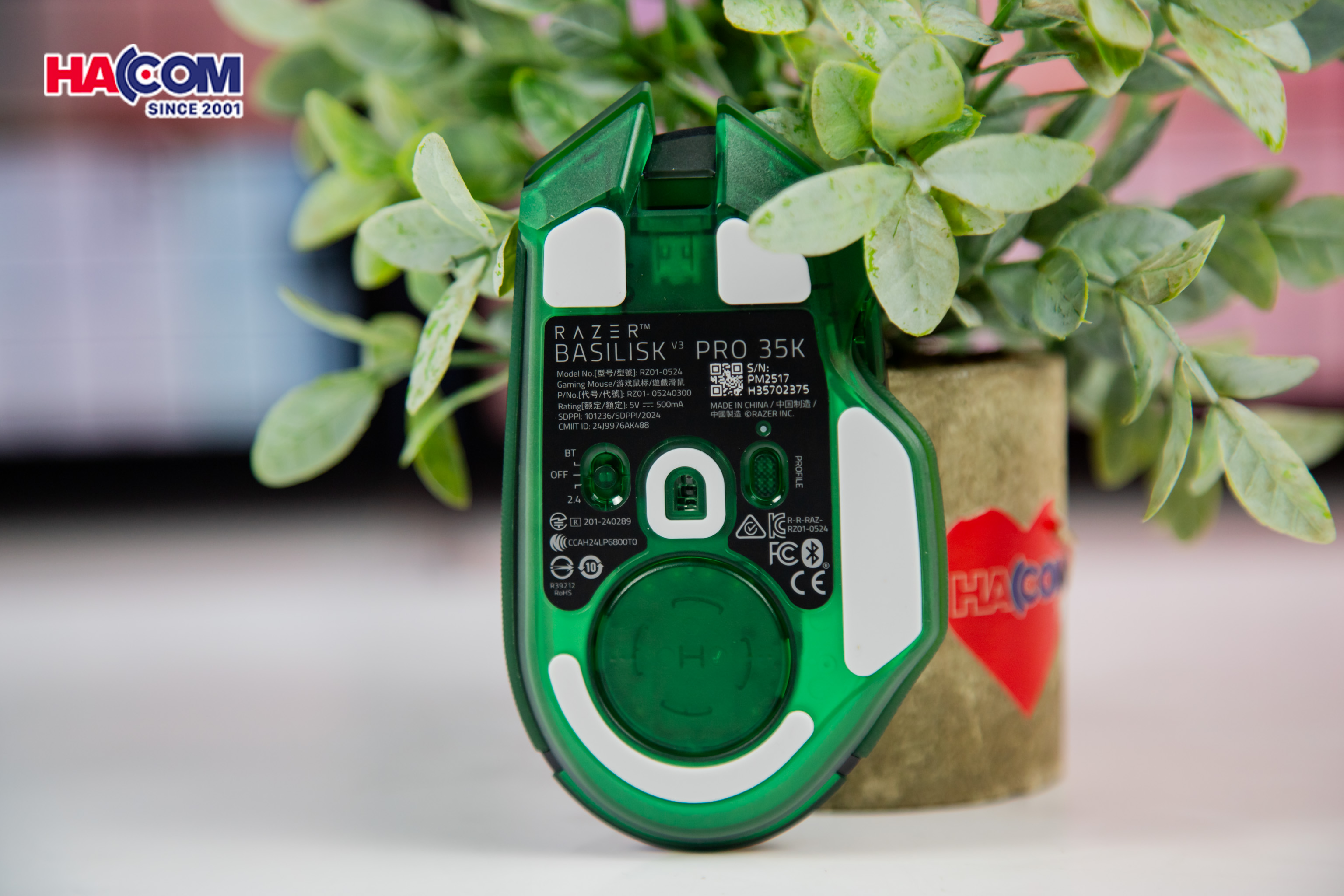 Chuột Razer Basilisk V3 Pro 35K - Phantom Green Edition 15