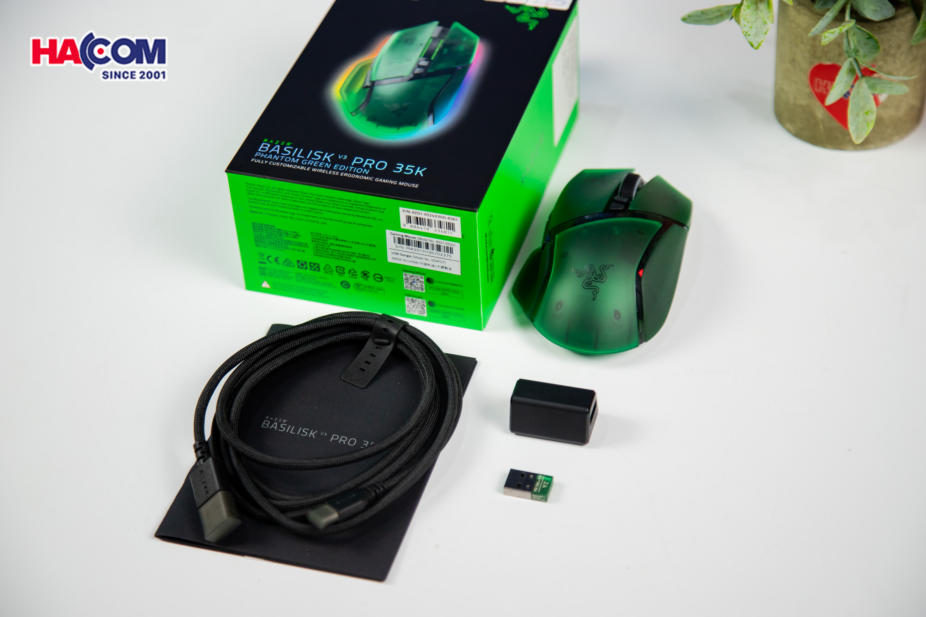 Chuột Razer Basilisk V3 Pro 35K - Phantom Green Edition - Hình 10