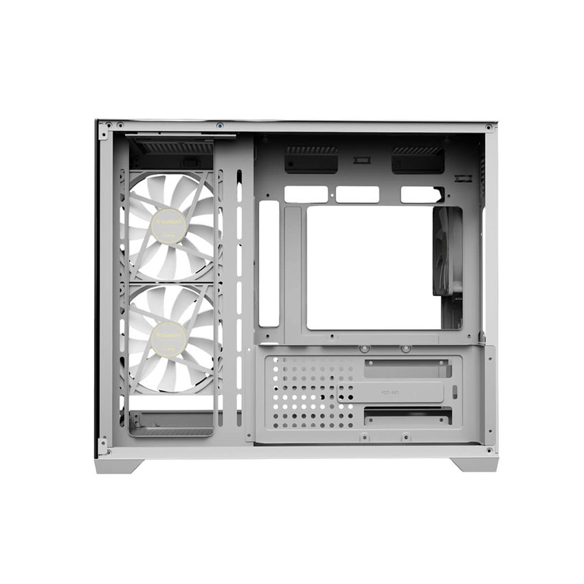 Vỏ Case GAMDIAS AURA GC10M V2 ARGB WHITE (mATX/3 fan/BTF) - Hình 3