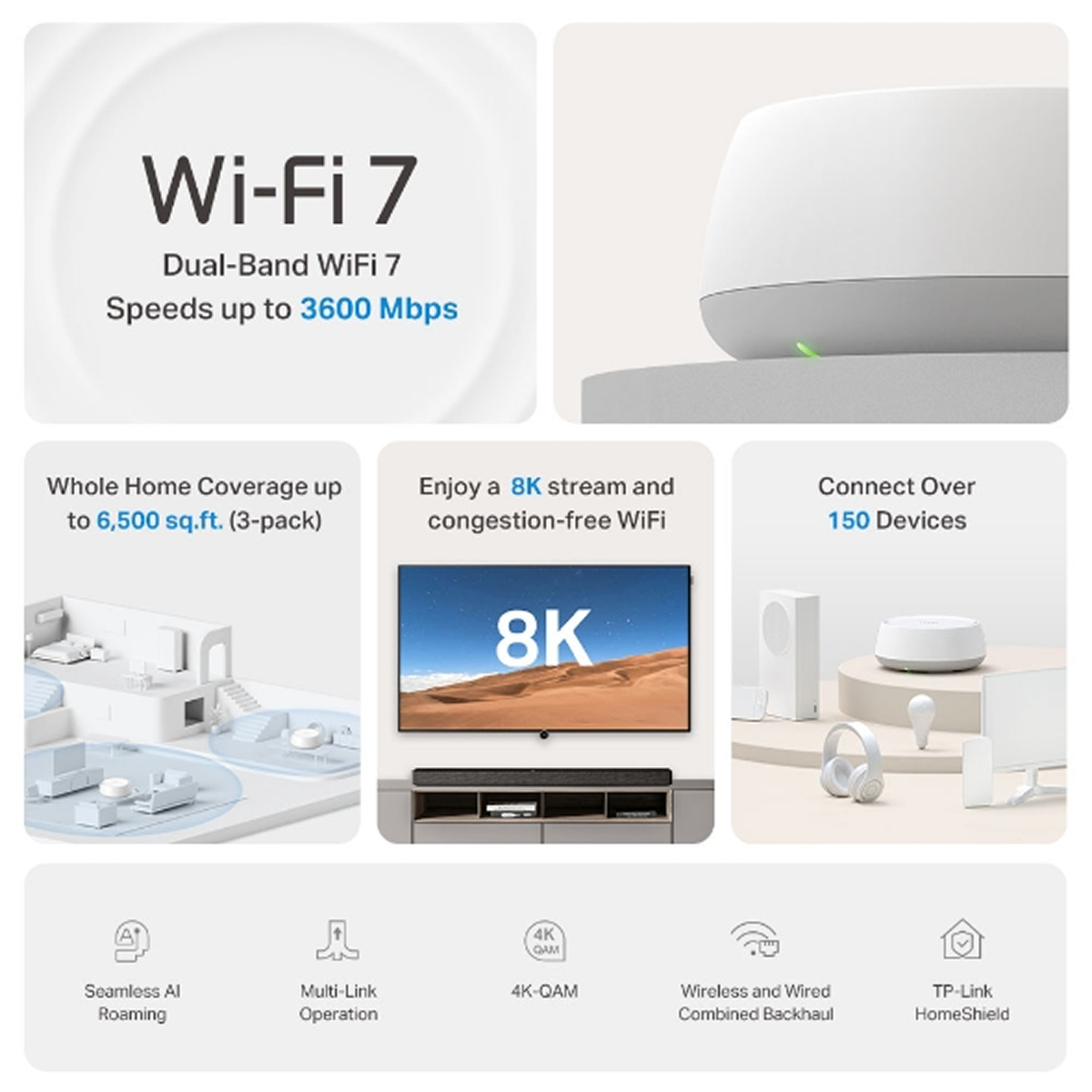 Bộ Mesh Wifi 7 TP-Link Deco BE22 2 Băng Tần BE3600 (1 pack) - Hình 4