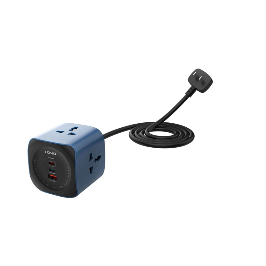 Ổ cắm đa năng LDNIO SC3319 GaN 6in1 | 3 AC 2500W + 3 USB 65W (LD-SC3319) chính hãng