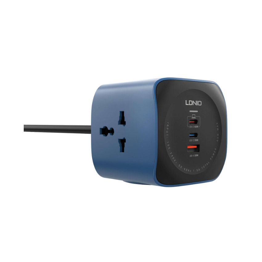 Ổ cắm đa năng LDNIO SC3319 GaN 6in1 | 3 AC 2500W + 3 USB 65W (LD-SC3319) - Hình 2