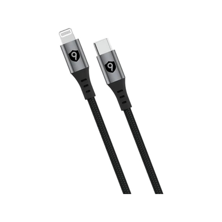 Cáp 9FIT USB-C to Lightning 1M Black - 9FCA002B - Hình 2