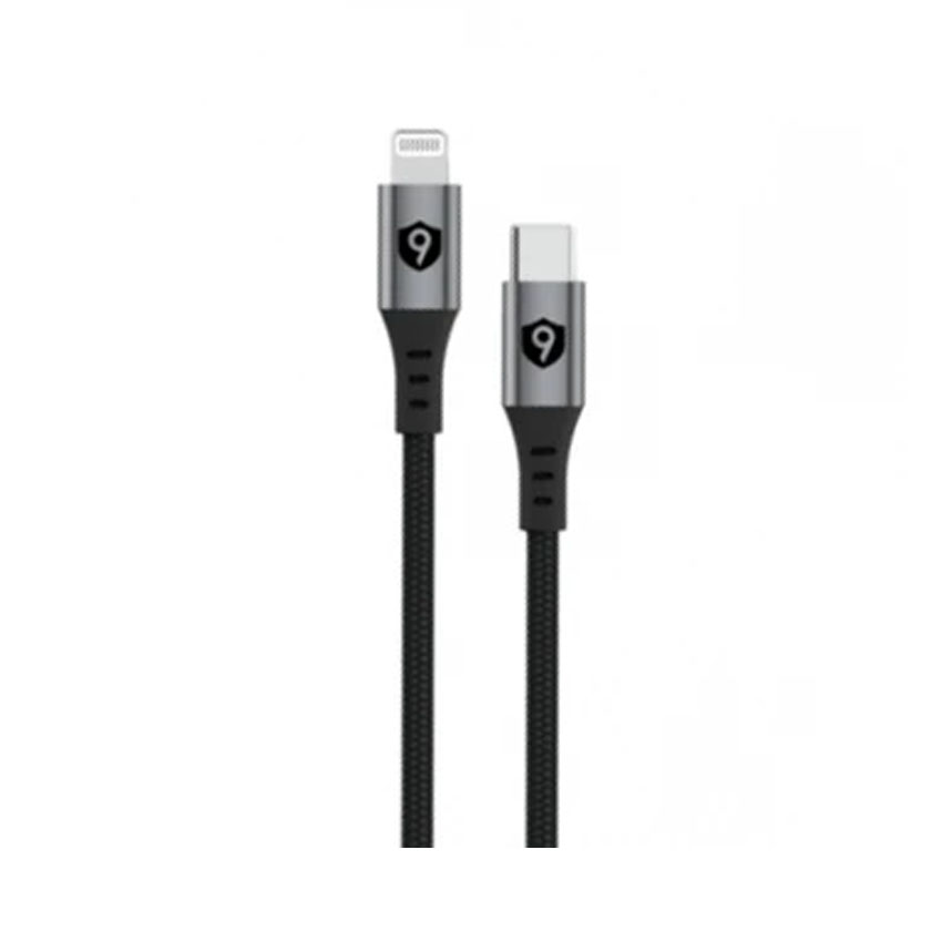 Cáp 9FIT USB-C to Lightning 1M Black - 9FCA002B chính hãng