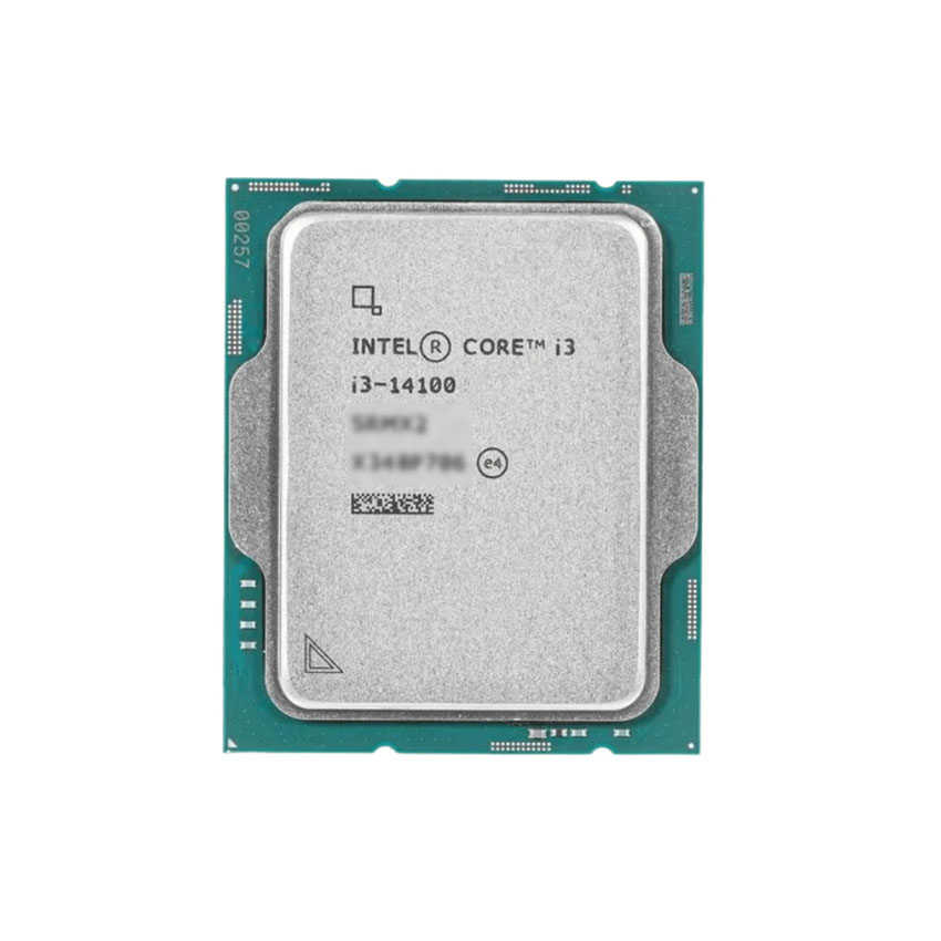 CPU Intel Core i3-14100 (UP TO 4.7GHZ, 4 NHÂN 8 LUỒNG, 12MB CACHE, INTEL LGA1700)-(Tray chính hãng chưa kèm tản nhiệt) chính hãng