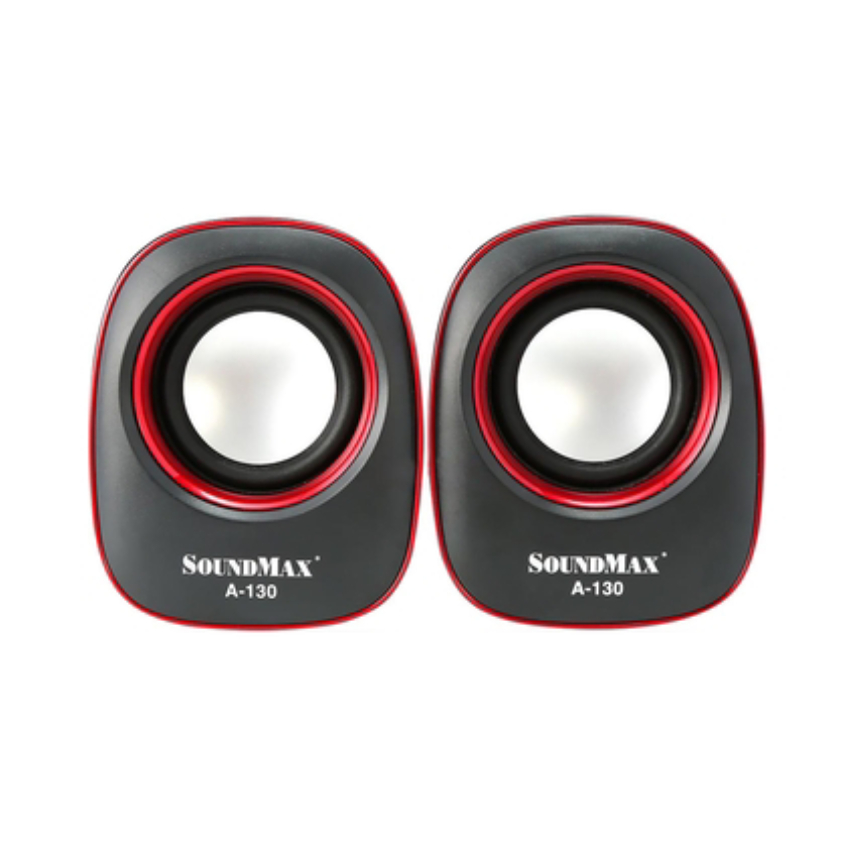 Loa vi tính Soundmax 2.0 A130 - Màu Đỏ - Hình 1