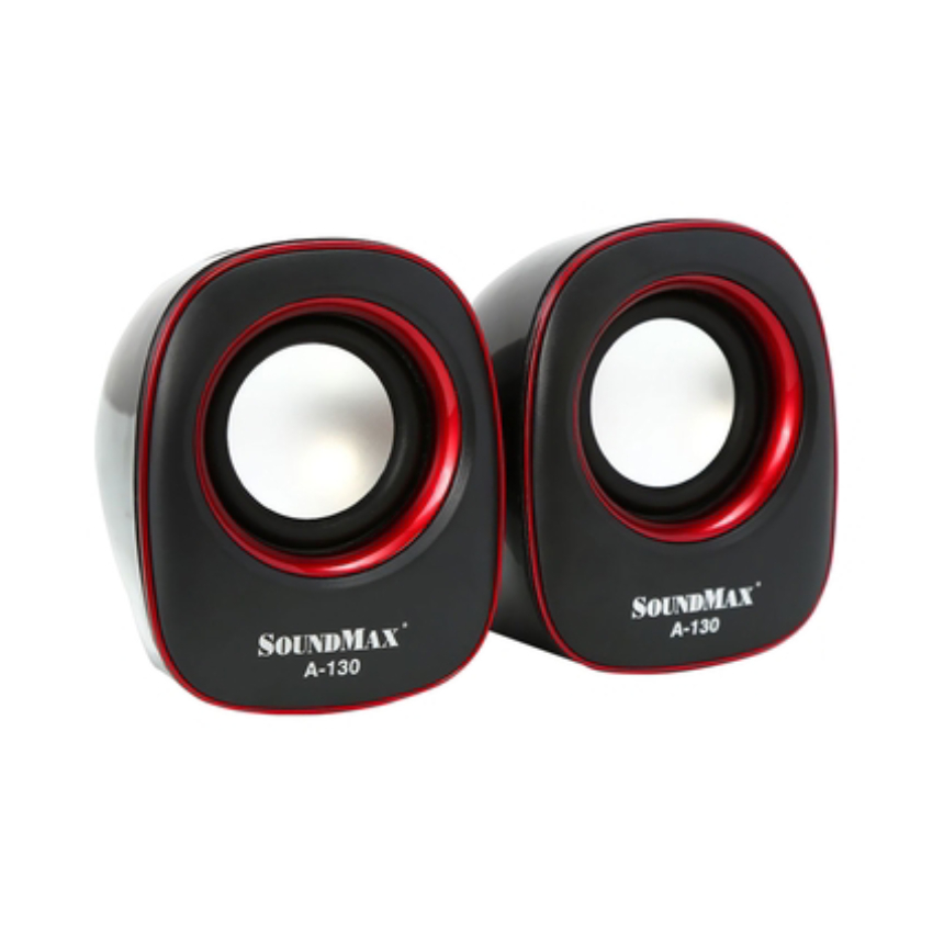 Loa vi tính Soundmax 2.0 A130 - Màu Đỏ - Hình 2