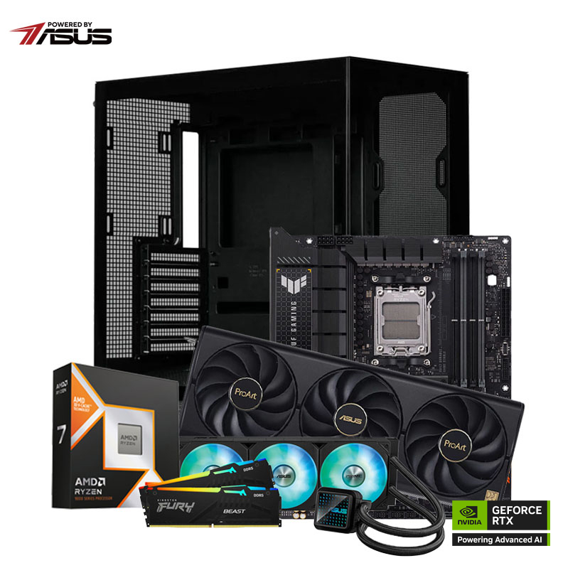 PC HACOM Granite Ridge 003 (AMD Ryzen 7 9800X3D / VGA RTX 4070Ti Super ) POWERED BY ASUS