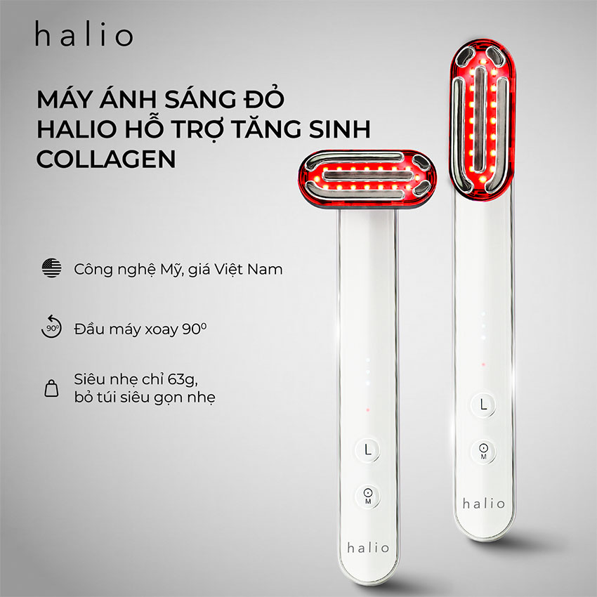 Máy Ánh Sáng Đỏ Tăng Sinh Collagen Halio Red Light Therapy Device 3 in 1 4
