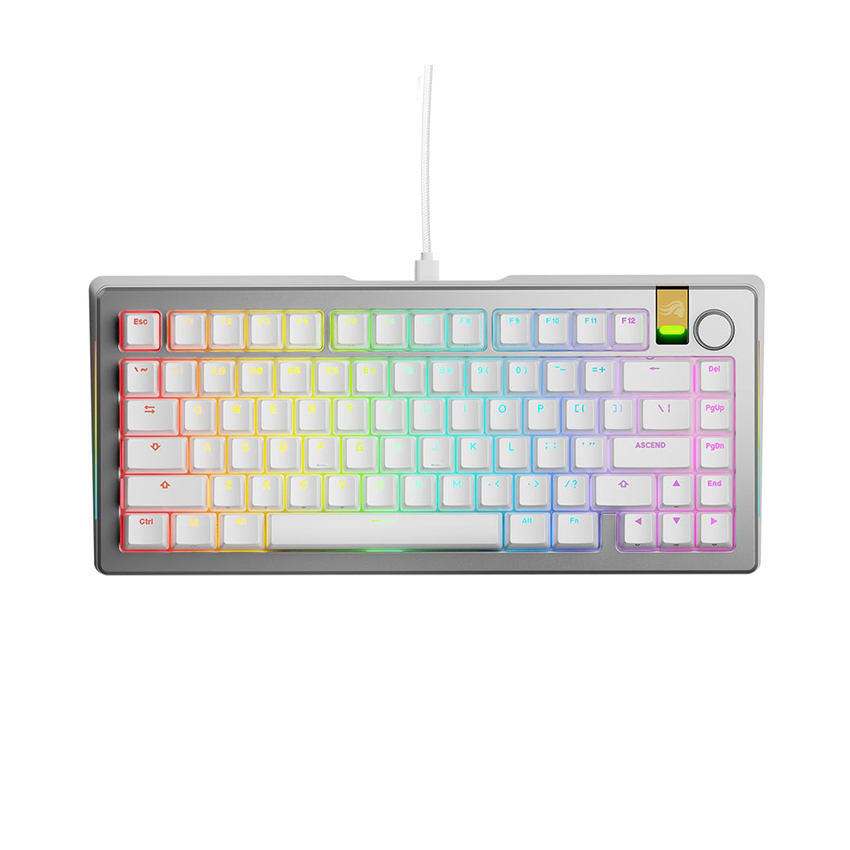 Bàn phím Glorious GMMK 3 HE 75% Prebuilt Wired White