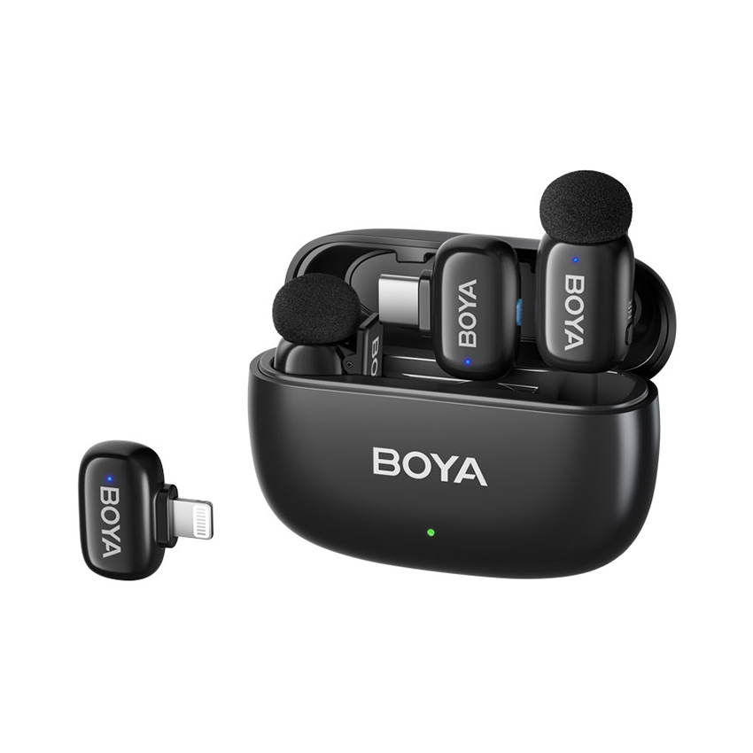 MICRO KHÔNG DÂY BOYA MINI 2-01 - MÀU ĐEN