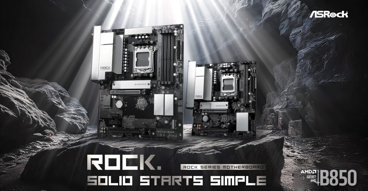 asrock amd b850 rock motherboard series