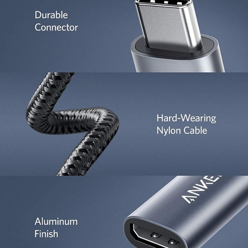Bộ chuyển USB-C to DisplayPort Anker A8315HA1-5 - Hình 2