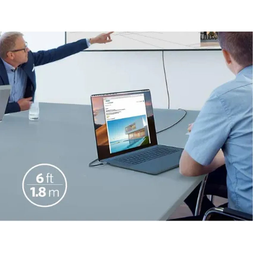 Dây cáp chuyển USB-C to HDMI dài 1,8M hỗ trợ 4K@60Hz Anker A8730H11 - Hình 2