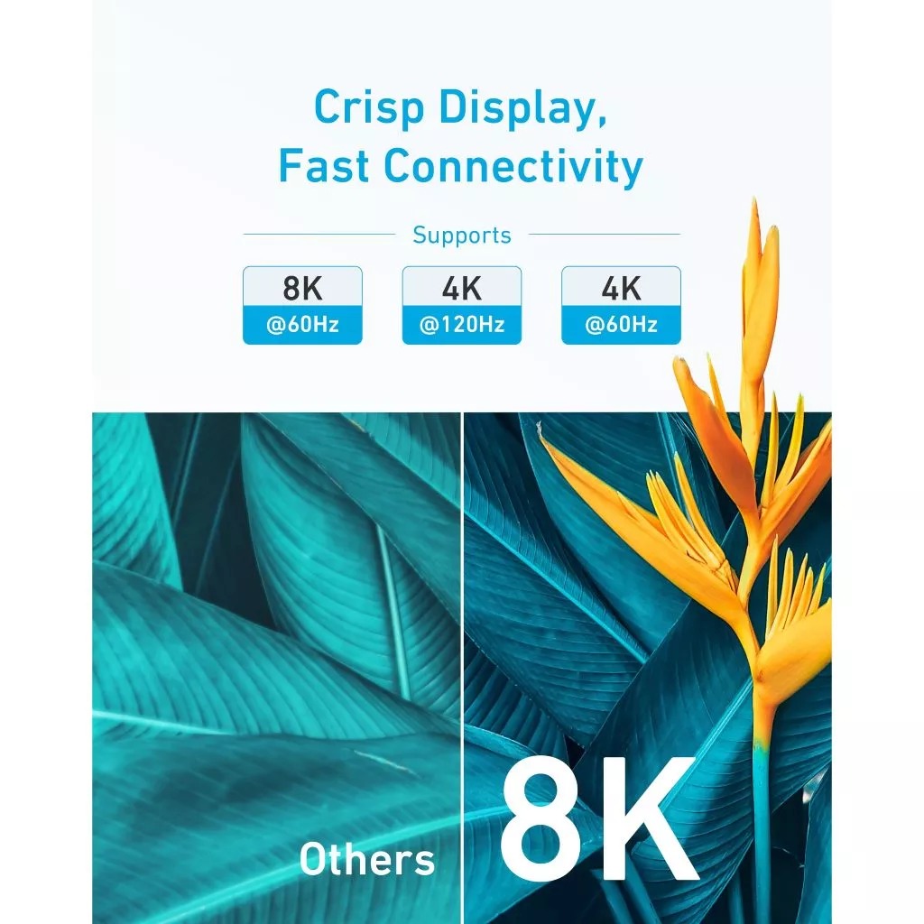 Cáp HDMI 2.1 8K@60Hz ,4K@120Hz Tốc Độ 48Gbps HDR Dài 1.8M Anker A8742 - Hình 2