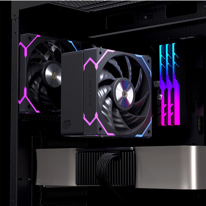 Tản nhiệt khí EINAREX VENTUS V100 Black - Hình 3